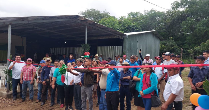 Productores de la Cooperativa 5 de Junio celebran las mejoras en infraestructura que impulsarán la exportación de café de calidad. Foto: Denis García/Radio ABC Stereo Productores de la Cooperativa 5 de Junio celebran las mejoras en infraestructura que impulsarán la exportación de café de calidad. Foto: Denis García/Radio ABC Stereo