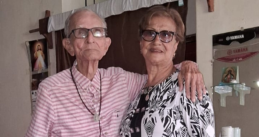 Esta pareja comparte aniversario con el departamento de Madriz. Foto: Denis García/Radio ABC Stereo