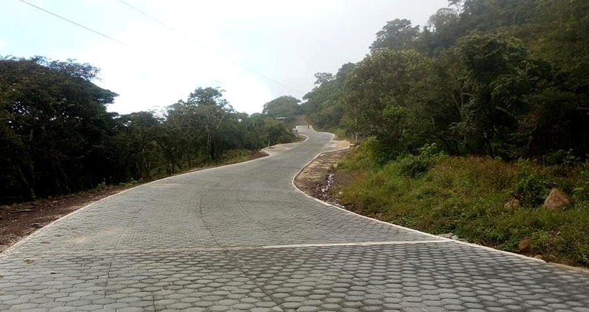 Uno de los sectores adoquinados. Foto: Cortesía Uno de los sectores adoquinados. Foto: Cortesía