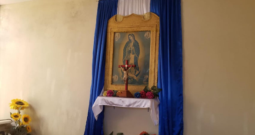 La imagen usada tradicionalmente en la actividad permanece en la vivienda de la Familia Corrales. Foto: Roberto Mora/Radio ABC Stereo La imagen usada tradicionalmente en la actividad permanece en la vivienda de la Familia Corrales. Foto: Roberto Mora/Radio ABC Stereo