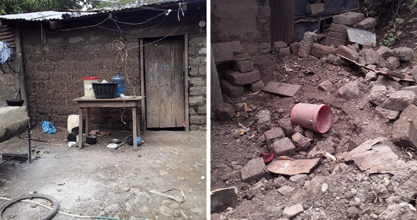 La desesperada madre pide apoyo para mejorar la vivienda. Foto: Cortesía/Radio ABC Stereo