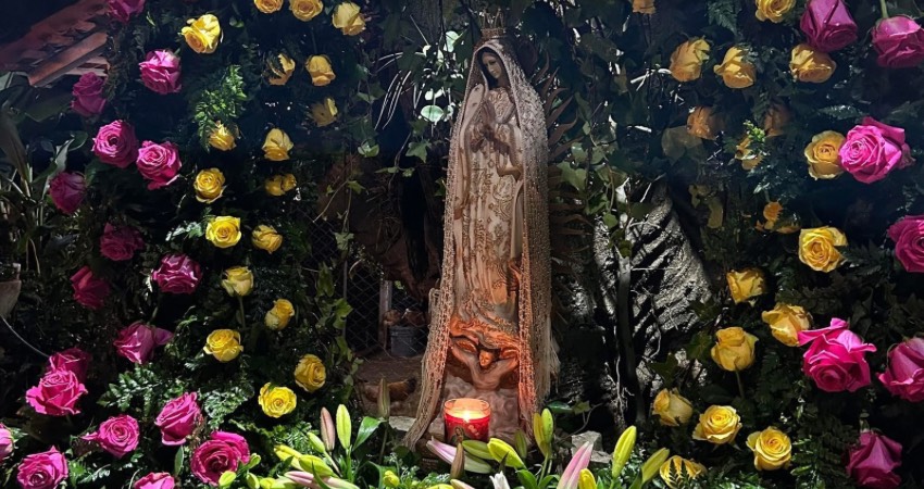 Altar a la Virgen de Guadalupe. Foto: Cortesía/Arllen Loza Altar a la Virgen de Guadalupe. Foto: Cortesía/Arllen Loza