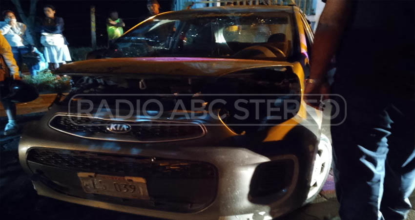 El taxista sufrió severas lesiones. Foto: José Enrique Ortega/Radio ABC Stereo